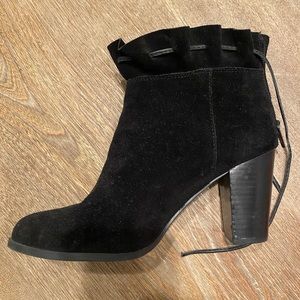 Crown and Ivy Suede Ankle Bootie